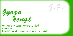gyozo hengl business card