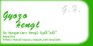 gyozo hengl business card